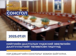 Нийгмийн даатгалын үндэсний зөвлөлийн гишүүнийг томилох нэр дэвшигчийн сонсгол болно