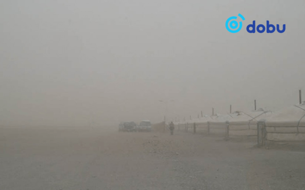 Өнөөдөр Дорноговь, Сүхбаатарын нутгаар салхи, шороон шуургатай