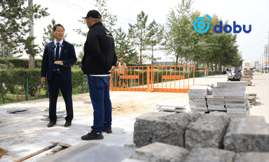 Геологийн төв лабораторийн уулзвараас Саппорогийн уулзвар хүртэлх явган замын ажлын явц 50 хувьтай байна