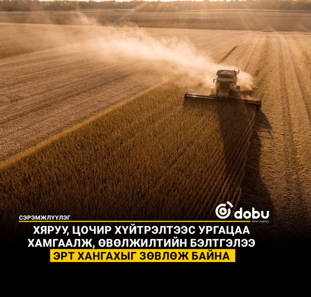 Хяруу, цочир хүйтрэлтээс ургацаа хамгаалж, өвөлжилтийн бэлтгэлээ эрт хангахыг зөвлөж байна