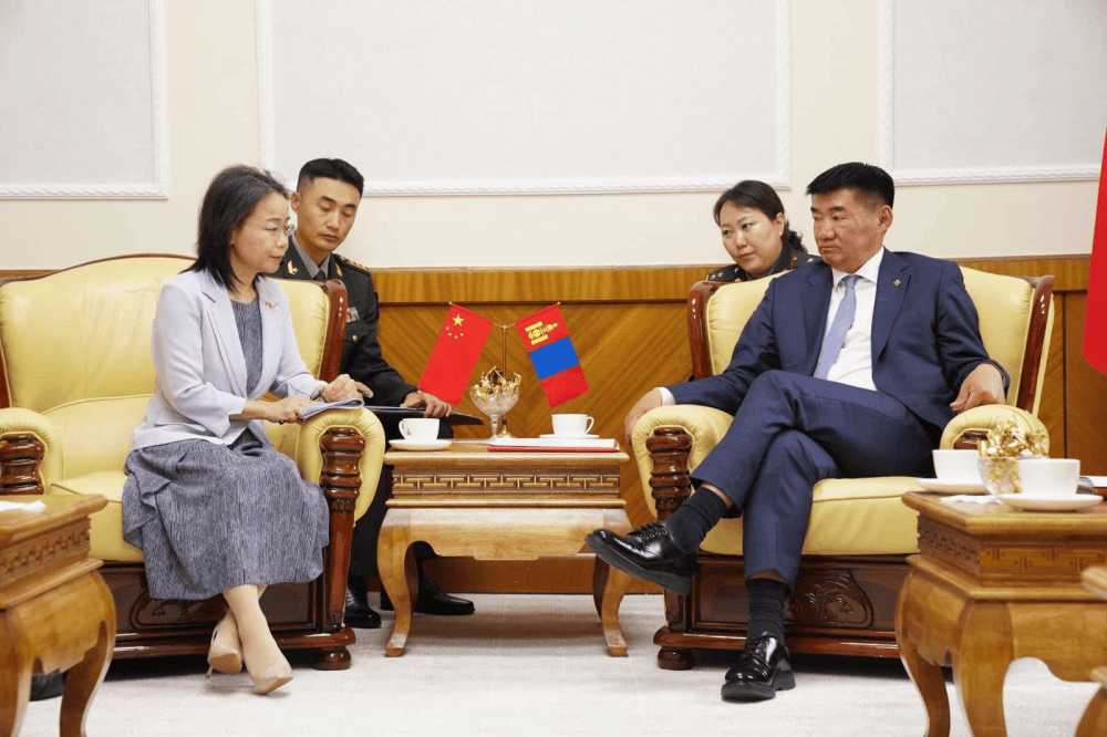 Батлан хамгаалахын сайд С.Бямбацогт БНХАУ-аас Монгол Улсад суугаа элчин сайдыг хүлээн авч уулзлаа