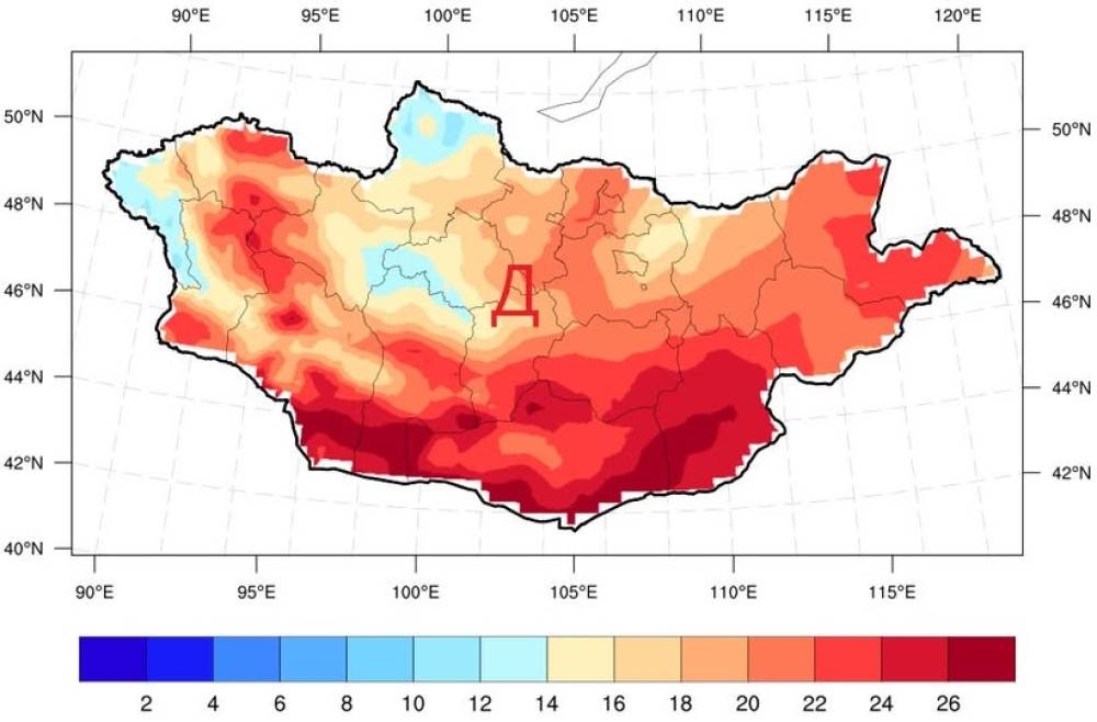 Ирэх сард нутгийн өмнөд хэсэг, говийн аймгуудын нутгаар бороо ихтэй байна