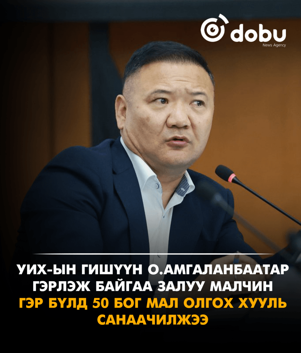 Шинээр гэр бүл болж байгаа залуу малчин гэр бүлд 50 БОГ мал олгох хууль санаачилжээ