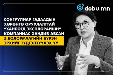 Сонгуулиар гадаадын хөрөнгө оруулалттай “Ханбогд Эксплорайшн” компаниас хандив авсан Э.Болормаагийн бүрэн эрхийг түдгэлзүүлэх үү