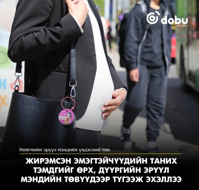 Жирэмсэн эмэгтэйчүүдийн таних тэмдгийг өрх, дүүргийн эрүүл мэндийн төвүүдээр түгээж эхэллээ