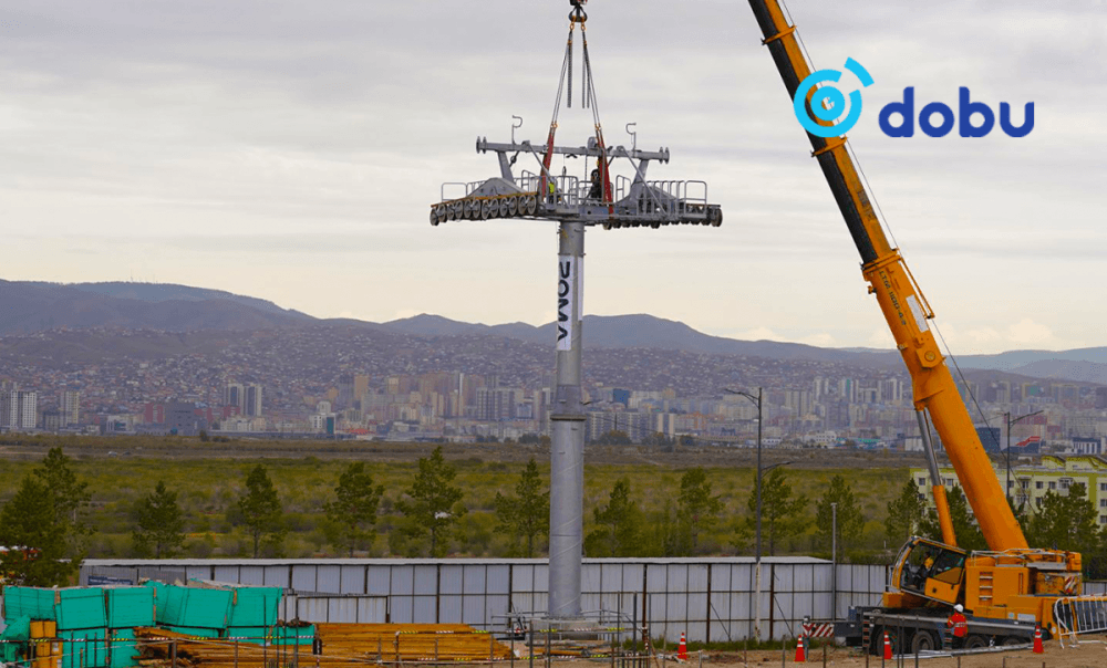 Дүүжин замын тээвэр төслийн тулгуур баганыг суурилуулах ажил үргэлжилж байна