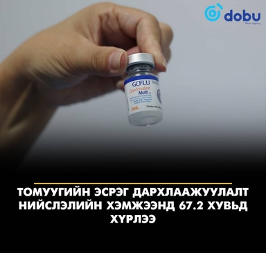 Томуугийн вакцины хамралт нийслэлийн хэмжээнд 67.2 хувьд хүрчээ