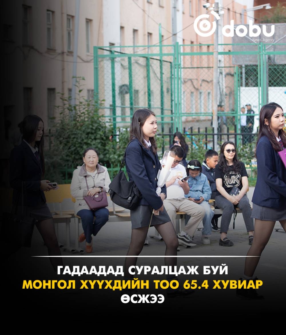 Гадаадад суралцаж буй монгол хүүхдийн тоо 65.4 хувиар өсжээ